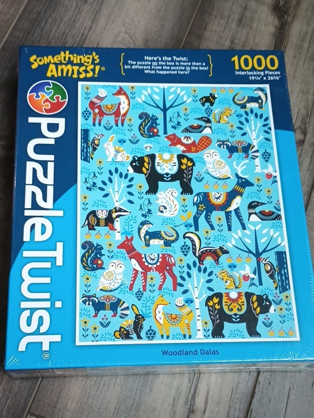 Woodland Dala 1000-Piece Jigsaw Puzzle - Blue